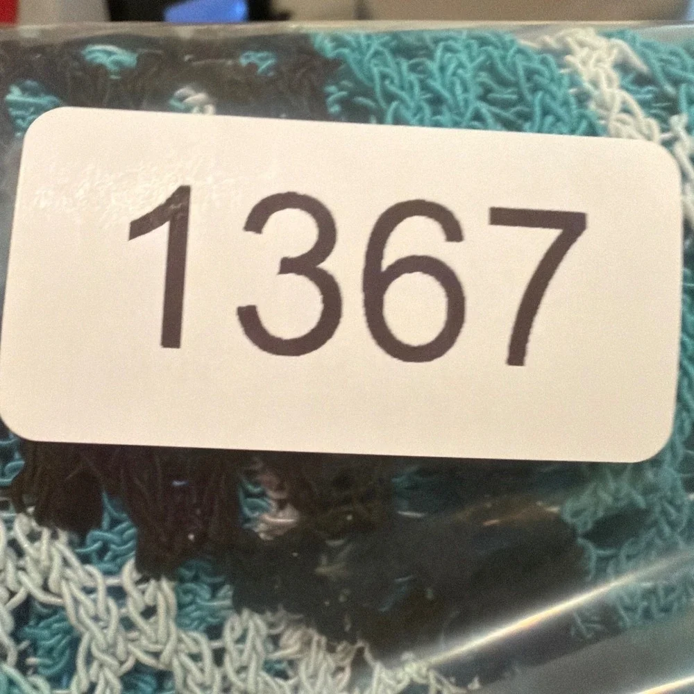 Chicos Palms‎ Mesh Cardigan Sweater Women's Large Teal Tropical Resortwear Boho - Picture 14 of 14